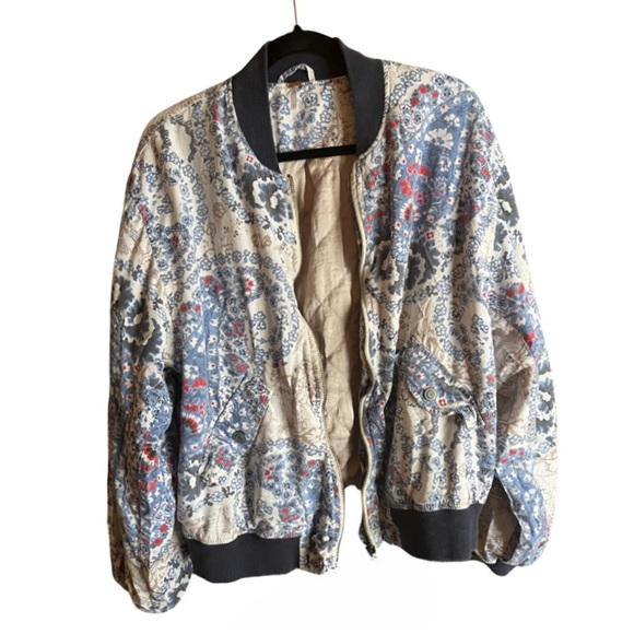 Free People Jackets & Blazers - Free People | M floral bomber jacket